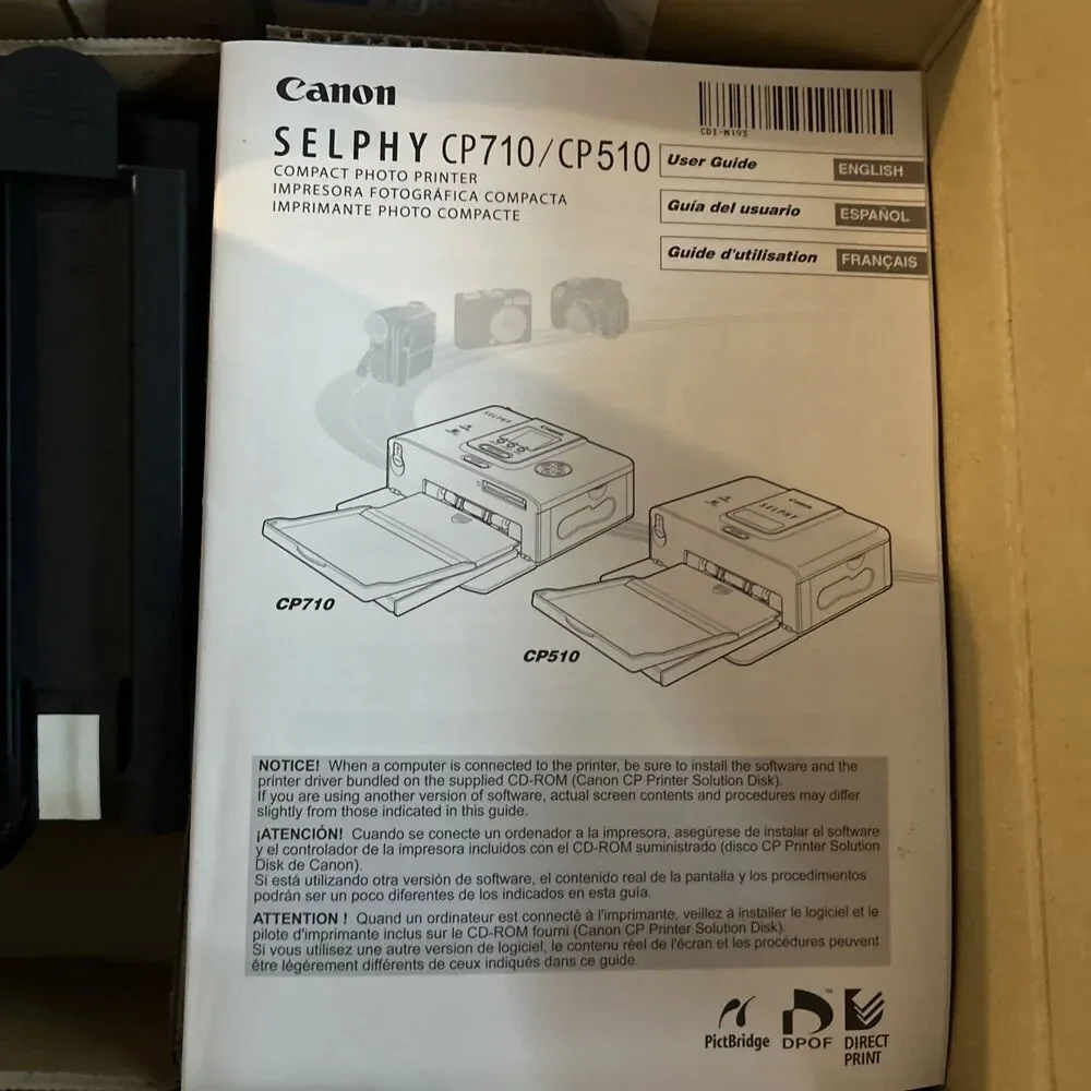 Canon Selphy CP510 Compact Photo Printer  4 x 6 Photos Open Box Unused